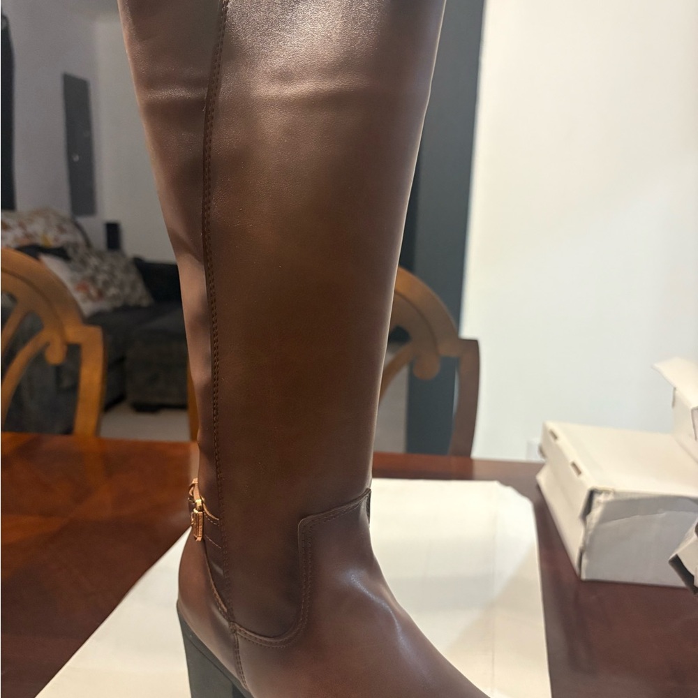 Elegant Brown Knee-High Boots